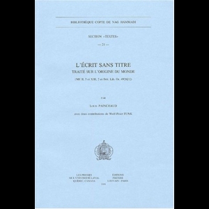 L'écrit sans titre : Traité sur l'origine du monde (NH II, 5 et XIII)