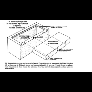Gizeh - Sarcophage de la chambre du Roi (Parks)