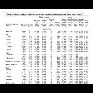 Mechanical Properties of Wood