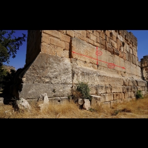 Baalbek : Non homogénéité du site