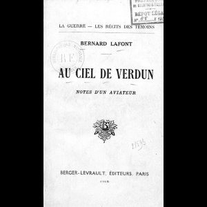 Au ciel de Verdun - Notes d'un aviateur