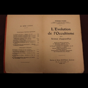 L'évolution de l'occultisme et la science d'aujourd'hui