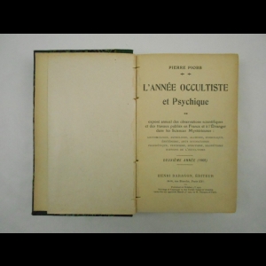 L'Année Occultiste et Psychique - Volume 1/2