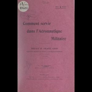 Comment servir dans l'Aéronautique Militaire