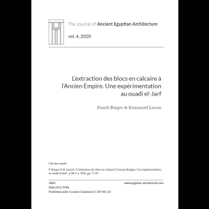 L’extraction des blocs en calcaire à l’Ancien Empire - Une expérimentation au ouadi el-Jarf