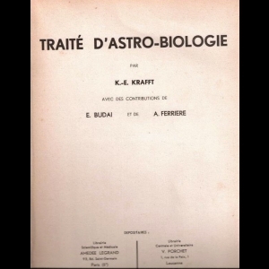 Traité d'astro-biologie