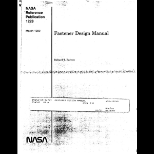 Fastener Design Manual