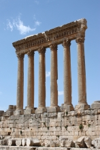 Baalbek - Heliopolis : Colonnes de granite