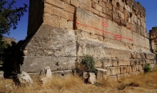 Baalbek : Non homogénéité du site