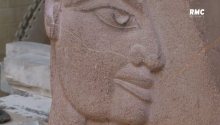 Exp : Reproduction du Visage d'Isis en Quartzite :4 semaines 
