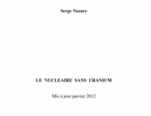 Le nucléaire sans uranium
