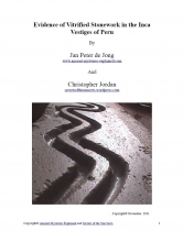 Evidence of Vitrified Stonework in the Inca Vestiges of Peru