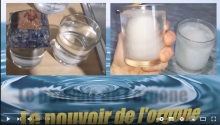 Expérience avec une orgone - Cristallisation de l'eau
