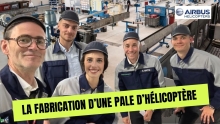 Fabrication d'une pale d'hélicoptère chez Airbus Helicopters