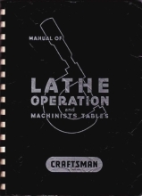 Manual of Lathe Operations and Machinists Tables